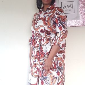 Women’s Floral Print Maxi Dress Floor Length